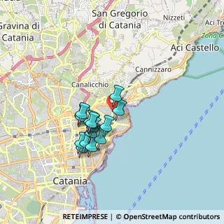 Mappa Via de Caro, 95126 Catania CT, Italia (1.56063)