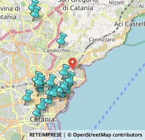Mappa Via de Caro, 95126 Catania CT, Italia (2.4465)