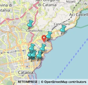 Mappa Via de Caro, 95126 Catania CT, Italia (1.81727)