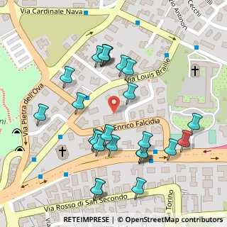 Mappa Via Louis Braille, 95126 Catania CT, Italia (0.136)