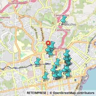 Mappa Via Paolo Gaifami, 95126 Catania CT, Italia (1.259)