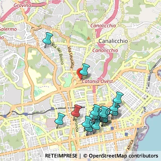 Mappa Via Paolo Gaifami, 95126 Catania CT, Italia (1.405)