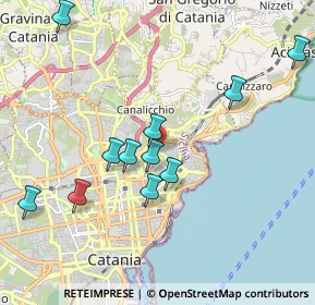 Mappa Via Sebastiano Macaluso, 95126 Catania CT, Italia (2.21273)