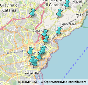 Mappa Via Sebastiano Macaluso, 95126 Catania CT, Italia (1.97583)