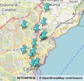 Mappa Via Sebastiano Macaluso, 95126 Catania CT, Italia (1.92769)