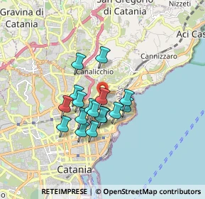 Mappa Via Sebastiano Macaluso, 95126 Catania CT, Italia (1.42647)