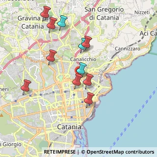 Mappa Via Claudio Claudiano, 95126 Catania CT, Italia (2.07364)