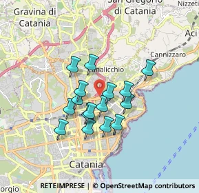 Mappa Via Claudio Claudiano, 95126 Catania CT, Italia (1.47625)