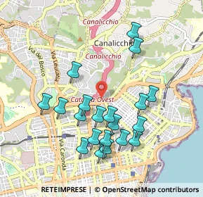 Mappa Via Claudio Claudiano, 95126 Catania CT, Italia (1.052)