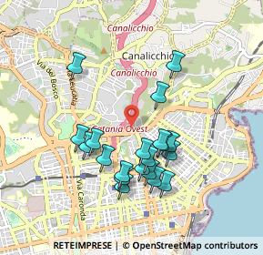 Mappa Via Claudio Claudiano, 95126 Catania CT, Italia (0.9405)