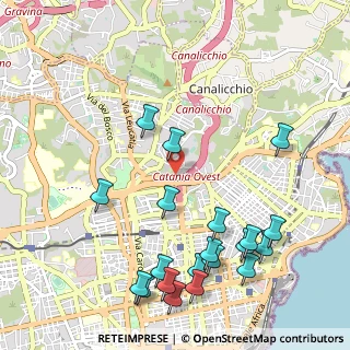 Mappa Via Colle del Pino, 95126 Catania CT, Italia (1.442)