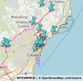 Mappa 95126 Catania CT, Italia (3.60615)