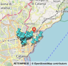 Mappa 95126 Catania CT, Italia (1.719)