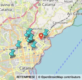 Mappa 95126 Catania CT, Italia (1.86545)