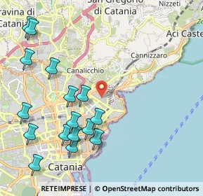 Mappa 95126 Catania CT, Italia (2.7975)