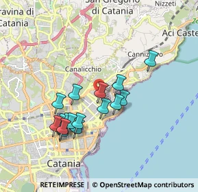 Mappa 95126 Catania CT, Italia (1.83875)