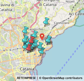 Mappa 95126 Catania CT, Italia (1.542)