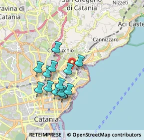 Mappa 95126 Catania CT, Italia (1.72077)