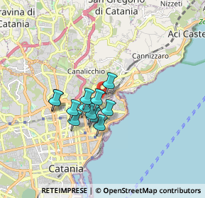 Mappa 95126 Catania CT, Italia (1.37333)