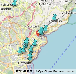 Mappa 95126 Catania CT, Italia (2.07857)