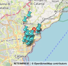 Mappa Via Edmondo de Amicis, 95126 Catania CT, Italia (1.2325)