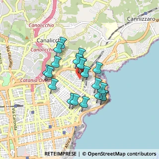 Mappa Via Edmondo de Amicis, 95126 Catania CT, Italia (0.7465)