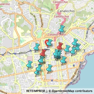 Mappa Catania, 95126 Catania CT, Italia (1.039)