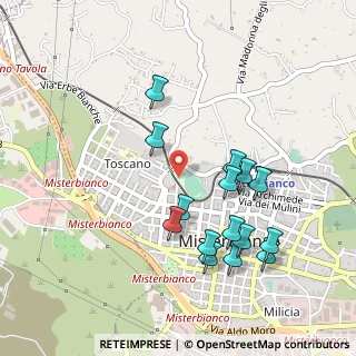 Mappa Via S. Rocco Vecchio, 95045 Misterbianco CT, Italia (0.548)