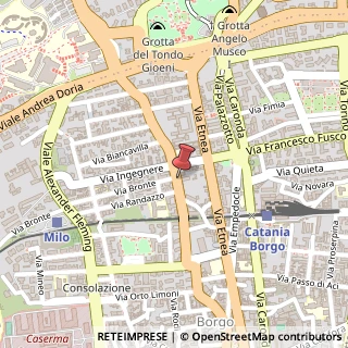 Mappa Via Passo Gravina, 64, 95125 Catania, Catania (Sicilia)