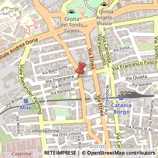 Mappa Via Passo Gravina, 81/D, 95125 Catania, Catania (Sicilia)
