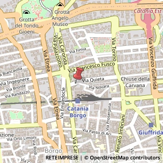Mappa Via Quieta, 6, 95128 Catania, Catania (Sicilia)