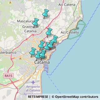 Mappa Via Fattorini, 95126 Catania CT, Italia (2.76273)