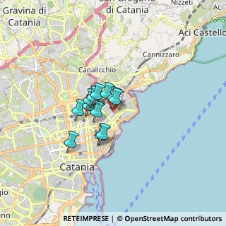 Mappa Via Fattorini, 95126 Catania CT, Italia (1.11417)