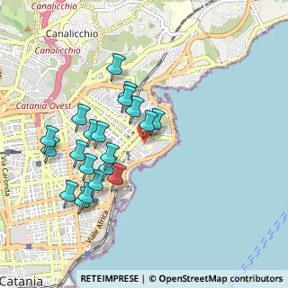 Mappa Via Anapo, 95126 Catania CT, Italia (1.037)