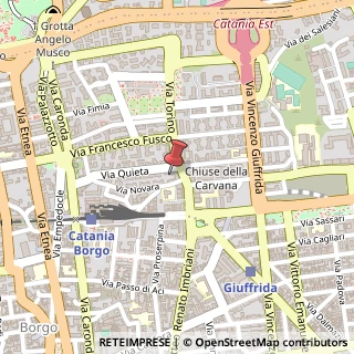 Mappa Via Novara, 18, 95128 Catania, Catania (Sicilia)