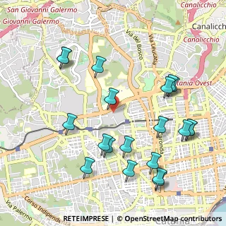 Mappa Via Chiuse Lunghe, 95123 Catania CT, Italia (1.3045)