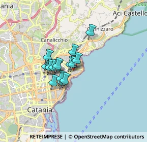 Mappa Via Borgetti, 95126 Catania CT, Italia (1.20625)