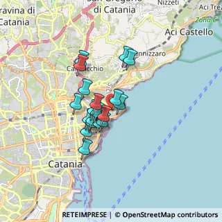 Mappa Via Borgetti, 95126 Catania CT, Italia (1.36053)