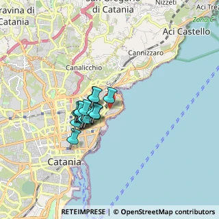 Mappa Via Borgetti, 95126 Catania CT, Italia (1.35882)