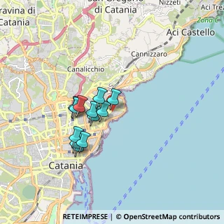 Mappa Via Borgetti, 95126 Catania CT, Italia (1.53333)
