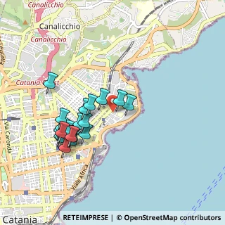Mappa Via Borgetti, 95126 Catania CT, Italia (1.024)