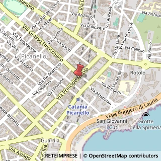 Mappa Via Principe Nicola, 130, 95126 Catania CT, Italia, 95126 Catania, Catania (Sicilia)
