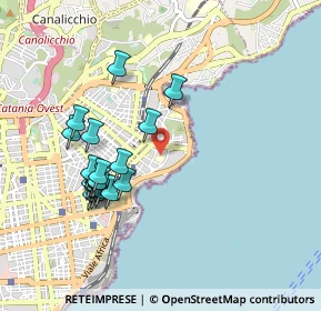 Mappa Viale Alcide de Gasperi, 95126 Catania CT, Italia (1.0405)