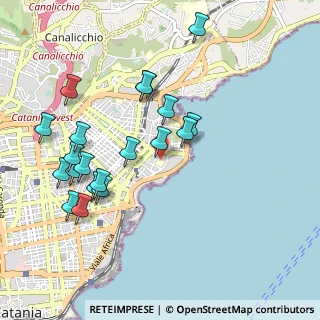 Mappa Viale Alcide de Gasperi, 95126 Catania CT, Italia (1.15)