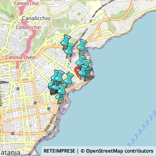 Mappa Viale Alcide de Gasperi, 95126 Catania CT, Italia (0.7035)