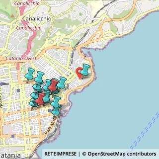 Mappa Viale Alcide de Gasperi, 95126 Catania CT, Italia (1.268)