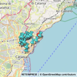 Mappa Viale Alcide de Gasperi, 95126 Catania CT, Italia (1.848)