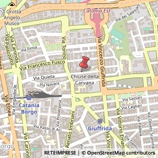 Mappa Via Giosuè Carducci,  21, 95128 Catania, Catania (Sicilia)