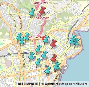 Mappa Via Menza, 95126 Catania CT, Italia (1.13722)