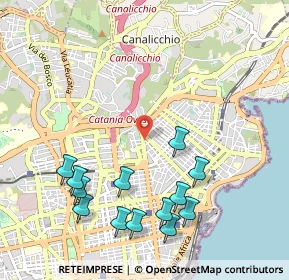 Mappa Via Menza, 95126 Catania CT, Italia (1.32615)